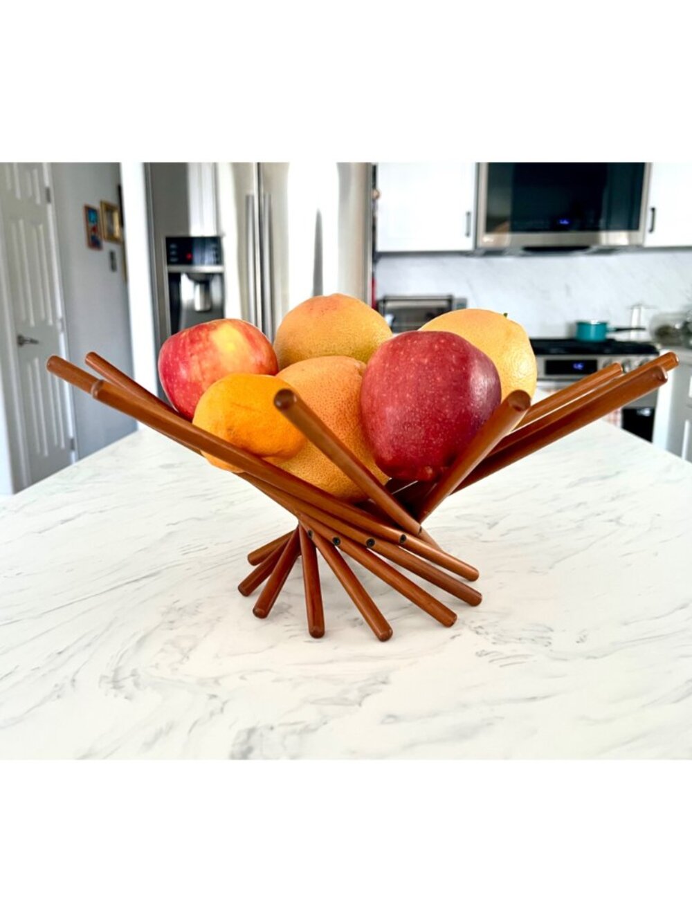 MoMA Satellite Fruit Bowl By Carlo Contin Wood Modernist Minimalist 1999 - Picture 2 of 11